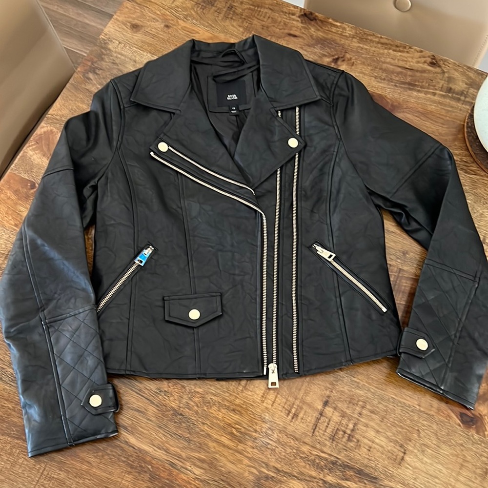 Faux leather jacket